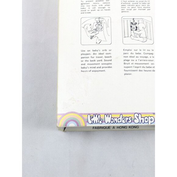 Vtg Little Wonders Shop Musical Friends Panda Bear Clock Pull String Baby Toy - Picture 10 of 15